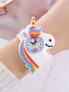 Wholesale Children's Silicone Cartoon Style Multi Style Watch Bracelet Necklace Hairpin Ring Set With Round Dial