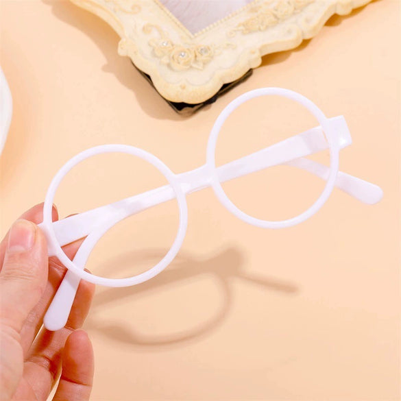 Wholesale Children's Trendy Round Plastic Toy Glasses Frame Without Lenses Super Cute Doctor Style