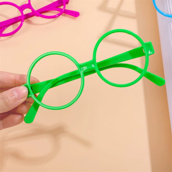 Wholesale Children's Trendy Round Plastic Toy Glasses Frame Without Lenses Super Cute Doctor Style