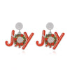 Wholesale Christmas Acrylic Geometric Decorative Earrings For Women