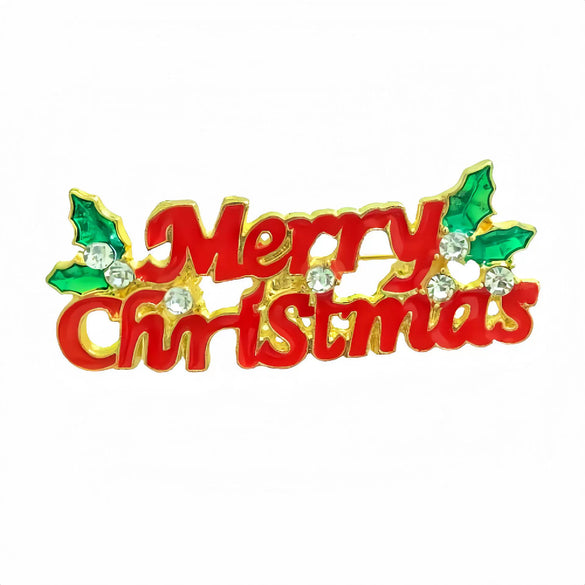 Wholesale Christmas Brooch Zinc Alloy Animal Heart Letters Flower Geometric Electroplating For Women