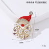 Wholesale Christmas Brooches For Women Alloy Snowflake Snowman Tree And Boot Pins With Diamond Accents