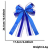 Wholesale Christmas Decorations Polyester Handmade Mesh Bow Pendant For Christmas Tree Arrangement And Gift Decoration