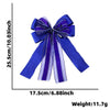 Wholesale Christmas Decorations Polyester Handmade Mesh Bow Pendant For Christmas Tree Arrangement And Gift Decoration