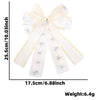 Wholesale Christmas Decorations Polyester Handmade Mesh Bow Pendant For Christmas Tree Arrangement And Gift Decoration