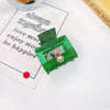 Wholesale Christmas Hair Accessories Acrylic Glitter Handmade Handpainted Women's Jewelry Grab Clip
