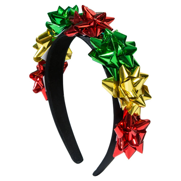 Wholesale Christmas Headband Alloy Glass Inlay Diamond Flowers Women's