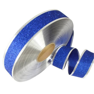 Wholesale Christmas Ribbon Cloth Mechanical 5Cm Sky Blue