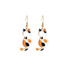 Wholesale Christmas Series Alloy Earrings With Cute Cat Animal Pattern Electroplated For Women