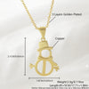 Wholesale Christmas Series Copper 18K Goldplated Pendant Necklace With Christmas Tree Snowman Socks Hat Scepter Light Luxury Style O Word Chain Unisex