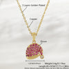 Wholesale Christmas Series Copper 18K Goldplated Pendant Necklace With Christmas Tree Snowman Socks Hat Scepter Light Luxury Style O Word Chain Unisex
