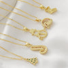 Wholesale Christmas Series Copper 18K Goldplated Pendant Necklace With Christmas Tree Snowman Socks Hat Scepter Light Luxury Style O Word Chain Unisex