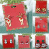 Wholesale Christmas Series Earrings Alloy Cartoon Cute Simulation Snowflake Elk Electroplated