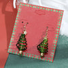 Wholesale Christmas Series Earrings Alloy Cartoon Cute Simulation Snowflake Elk Electroplated