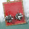 Wholesale Christmas Series Earrings Alloy Cartoon Cute Simulation Snowflake Elk Electroplated