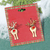 Wholesale Christmas Series Earrings Alloy Cartoon Cute Simulation Snowflake Elk Electroplated
