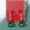 Wholesale Christmas Series Earrings Alloy Cartoon Cute Simulation Snowflake Elk Electroplated