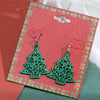Wholesale Christmas Series Earrings Alloy Cartoon Cute Simulation Snowflake Elk Electroplated