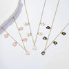 Wholesale Christmas Themed Heart Gloves Oil Drop Geometric Pendant Necklace With 14K Flat Cross Chain And Vacuum Plating In Furnace For Unisex