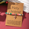 Wholesale Christmas Thread Rope Hand Knitted Unisex Couple Bracelet