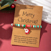 Wholesale Christmas Thread Rope Hand Knitted Unisex Couple Bracelet