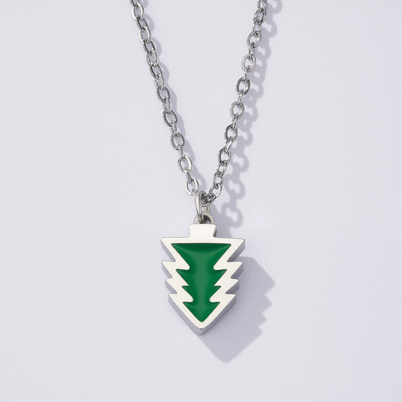 Wholesale Christmas Tree Geometric Dripping Oil Pearl Strand Necklace Unisex Casual Jewelry