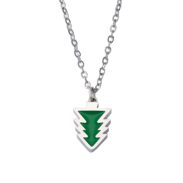 Wholesale Christmas Tree Geometric Dripping Oil Pearl Strand Necklace Unisex Casual Jewelry