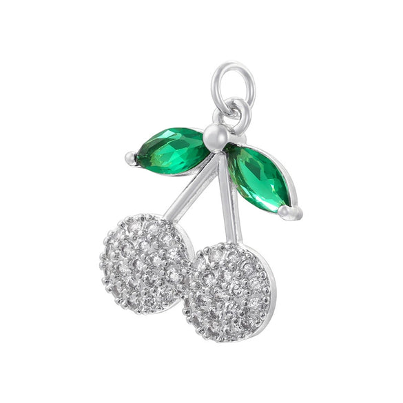 Wholesale Christmas Tree Pendant And Stockings Jewelry Copper With Fruit And Bow Tie Pattern And Zirconia Design