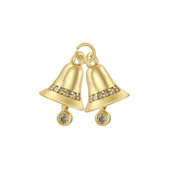 Wholesale Christmas Tree Pendant And Stockings Jewelry Copper With Fruit And Bow Tie Pattern And Zirconia Design