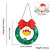 Wholesale Christmas Wooden Sign Cartoon Hollow Snowman Decoration