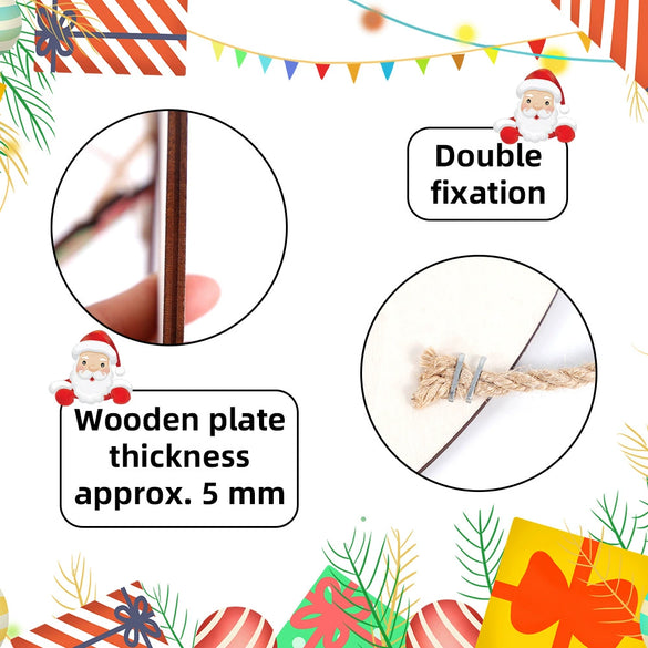 Wholesale Christmas Wooden Sign Cartoon Hollow Snowman Decoration