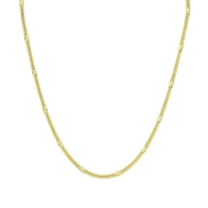 Wholesale Jewelry Classic Style Commute Solid Color Titanium Steel 18K Gold Plated Plating Necklace