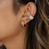 Wholesale Classic Style Highend Geometric Zircon Stainless Steel Electroplated Earrings For Women