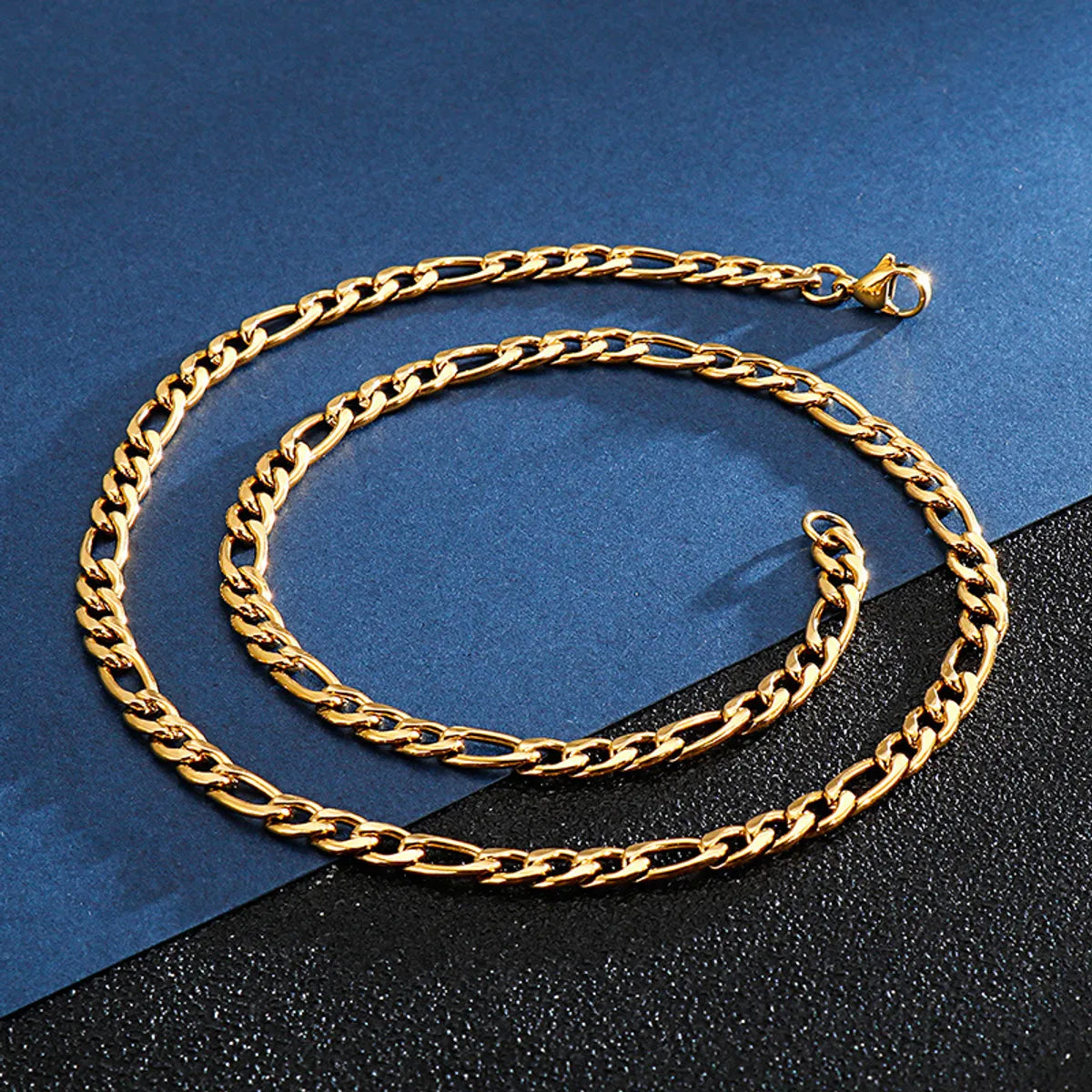 Wholesale Classic Style Solid Color Titanium Steel Chain Necklace