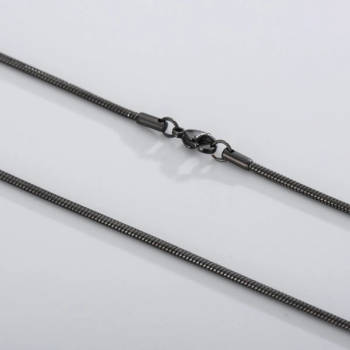 Wholesale Classic Style Solid Color Titanium Steel Chain Necklace