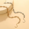 Wholesale Clavicle Chain Alloy Geometric Three Dimensional Pattern Electroplated Unisex Hip Hop Cold Style