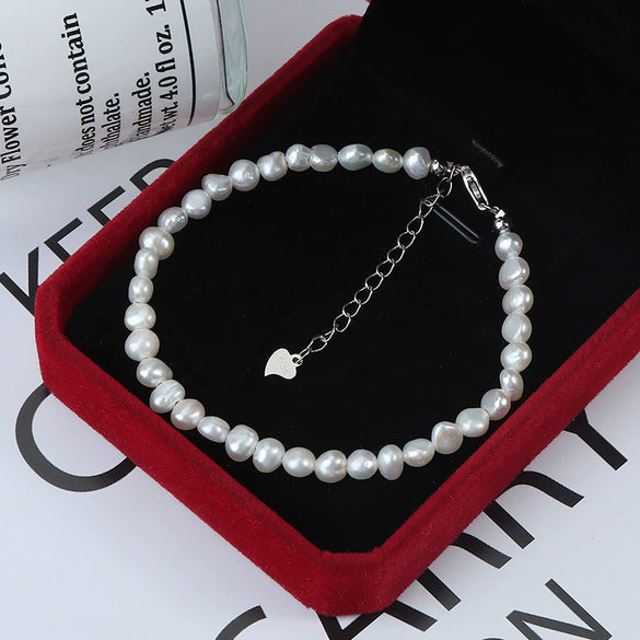 Wholesale Clavicle Chain Baroque Style Natural Freshwater Pearl 14K Gold S925 Sterling Silver Buckle Alien Shape