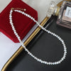 Wholesale Clavicle Chain Baroque Style Natural Freshwater Pearl 14K Gold S925 Sterling Silver Buckle Alien Shape