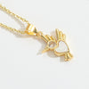 Wholesale Clavicle Chain Copper Mixed Gemstone Setting Sweet Retro Cherry Shape Electroplating Design For Women