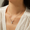 Wholesale Clavicle Chain For Women Old Money Style Geometric 925 Sterling Silver Mosan Diamond