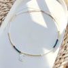 Wholesale Clavicle Chain Glass Glaze Organic Glass Geometric Handwoven Style For Women