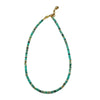 Wholesale Clavicle Chain Handmade With Semiprecious Natural Colored Stones Geometric Style Titanium Steel Pendant Electroplated