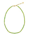 Wholesale Clavicle Chain Handmade With Semiprecious Natural Colored Stones Geometric Style Titanium Steel Pendant Electroplated
