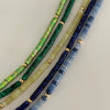 Wholesale Clavicle Chain Handmade With Semiprecious Natural Colored Stones Geometric Style Titanium Steel Pendant Electroplated