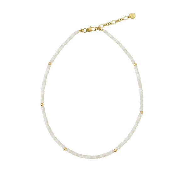 Wholesale Clavicle Chain Handmade With Semiprecious Natural Colored Stones Geometric Style Titanium Steel Pendant Electroplated