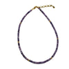 Wholesale Clavicle Chain Handmade With Semiprecious Natural Colored Stones Geometric Style Titanium Steel Pendant Electroplated