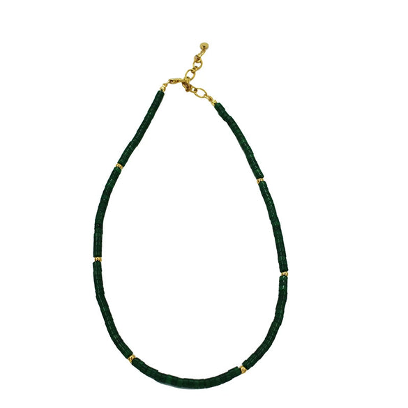 Wholesale Clavicle Chain Handmade With Semiprecious Natural Colored Stones Geometric Style Titanium Steel Pendant Electroplated