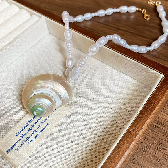 Wholesale Clavicle Chain Imitation Pearl Geometric Handmade Necklace For Women