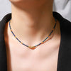Wholesale Clavicle Chain Natural Stone Handmade Beaded Necklace With Geometric Design For Women