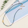 Wholesale Clavicle Chain Natural Stone Handmade Beaded Necklace With Geometric Design For Women